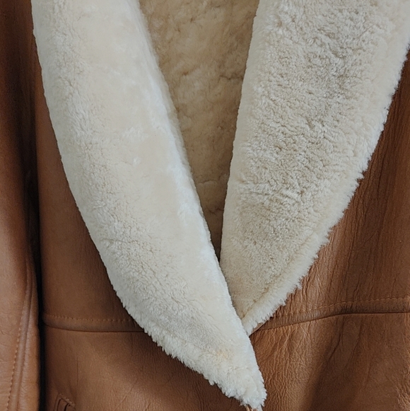 Andrew Marc Genuine Shearling Leather Jacket Coat - Picture 11 of 16